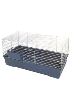 Bunny Bungallow - chromová klec pro králíky, skládaná, 100cm