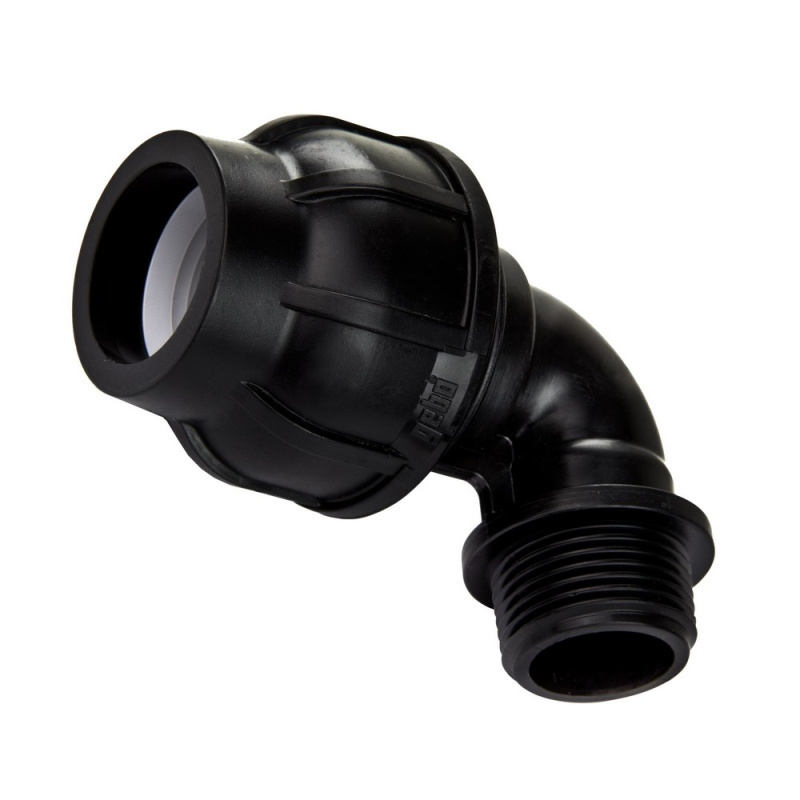 Koleno 90° svěrné Gebo PPS 20 mm × 1/2" vnější závit