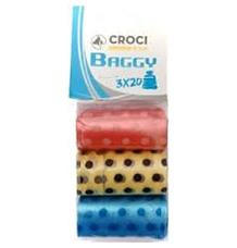 Hygienické sáčky barevné Croci 3 x 20 ks