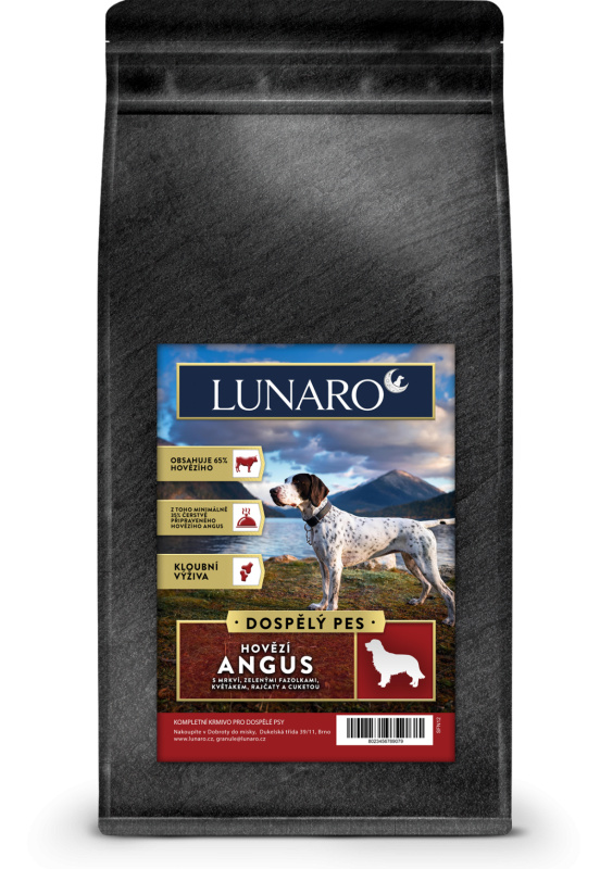 Lunaro Meadow Angus Adult 2kg - Hovězí Angus s batáty