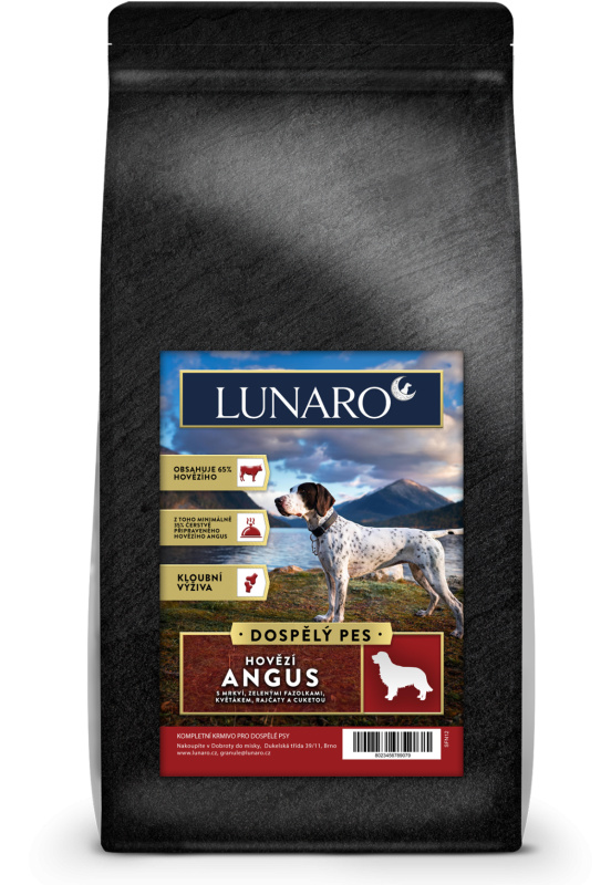 Lunaro Meadow Angus Adult 12kg - Hovězí Angus s batáty