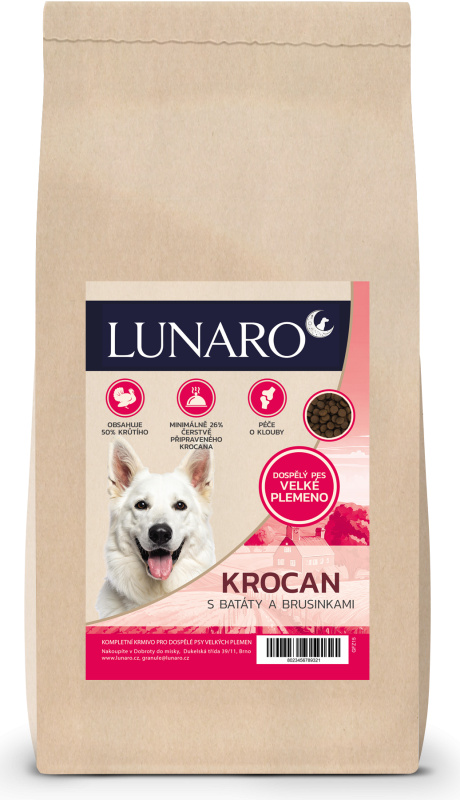 Lunaro Cranwood Turk Large breed 15kg - krůta s batáty