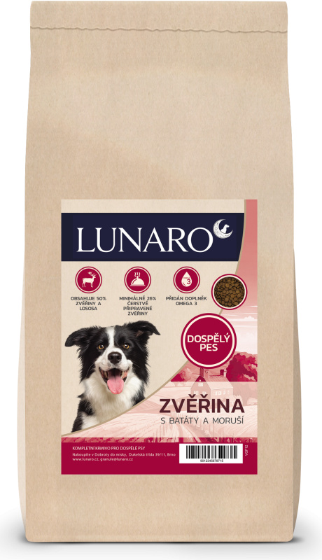 Lunaro Hubert's Gift Adult 15kg - Zvěřina s batáty