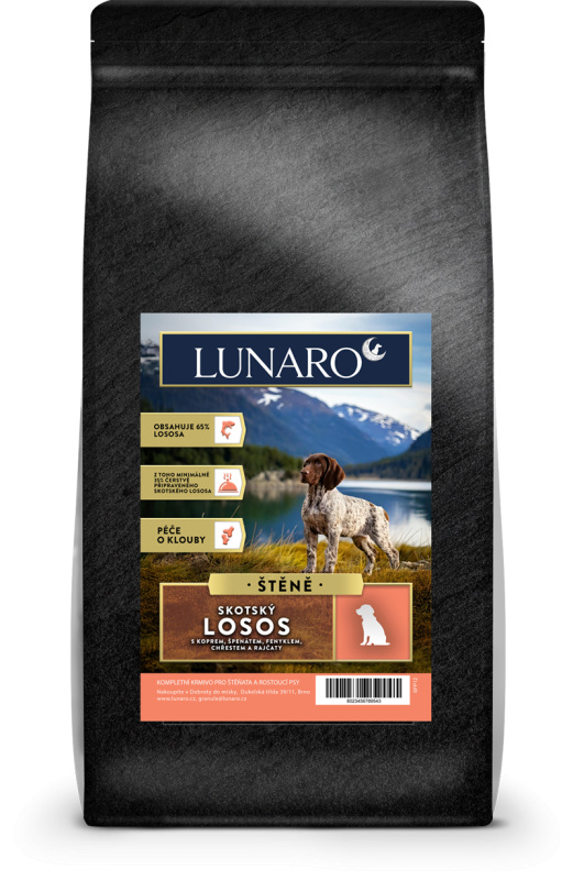 Lunaro Scotish River Puppy 12kg - Losos s batáty