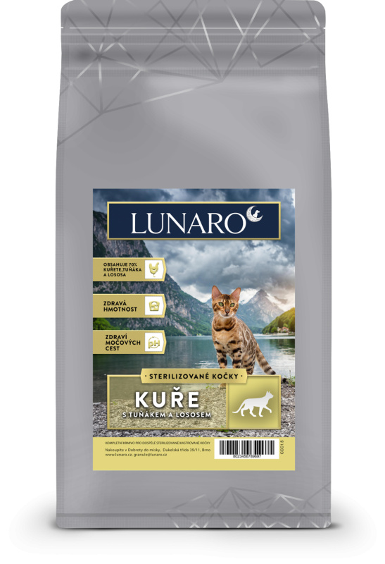 Lunaro Cat AquaPoulet Adult Steril 300g - Kuře s rybama