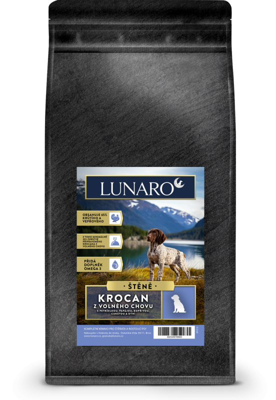 Lunaro Velvet Harvest Puppy 2kg - krocan a vepř s batáty