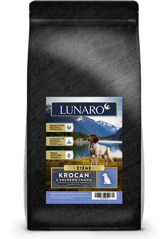 Lunaro Velvet Harvest Puppy 12kg - krocan a vepř s batáty