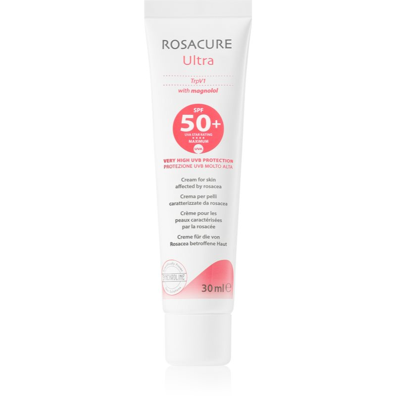 Synchroline Rosacure Ultra ochranný krém pro citlivou pleť se sklonem ke zčervenání SPF 50+ 30 g