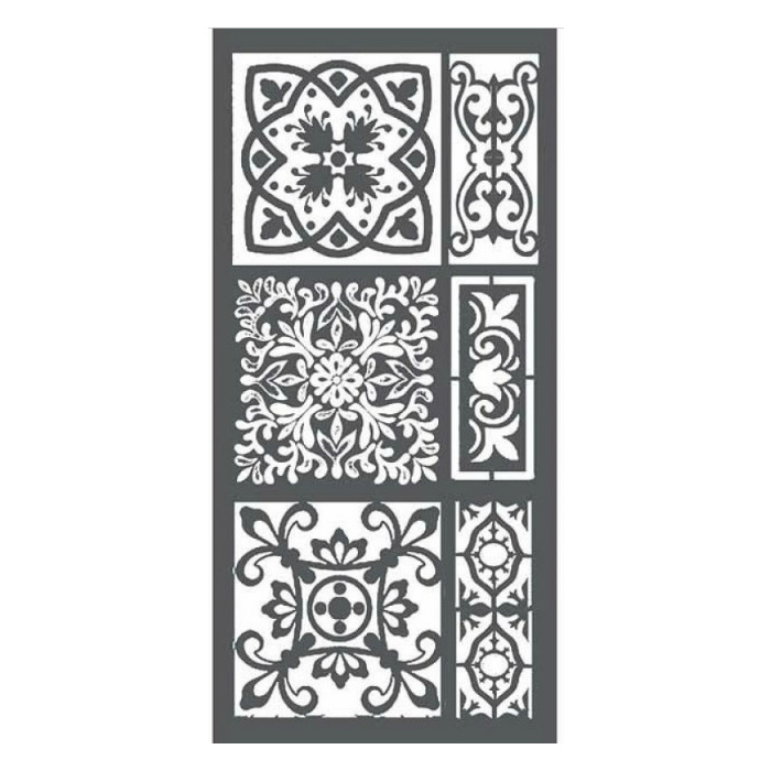 Plastová šablona 12x25cm maroko dlaždice