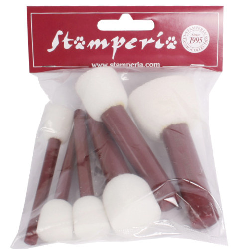 Štětce pěnové tupovací v sadě (6ks)