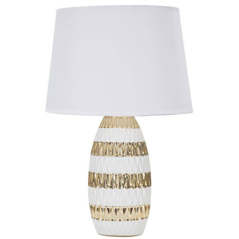 Mauro Ferretti Stolaní lampa v glamour stylu, 33 x 50 cm bílá