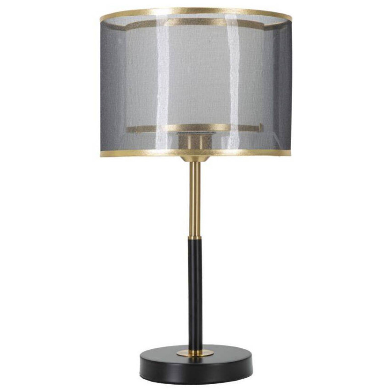 Mauro Ferretti Kovová stolní lampa s dvojitým stínítkem, Ø 25 cm černá