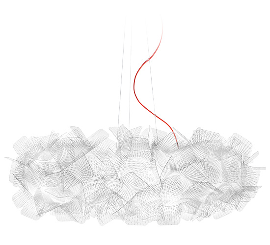 Slamp Závěsné svítidlo CLIZIA LARGE Barva: pixel;červený kabel