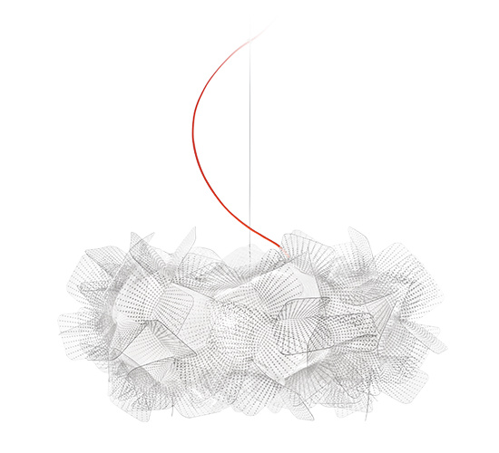 Slamp Závěsné svítidlo CLIZIA MEDIUM Barva: pixel;červený kabel