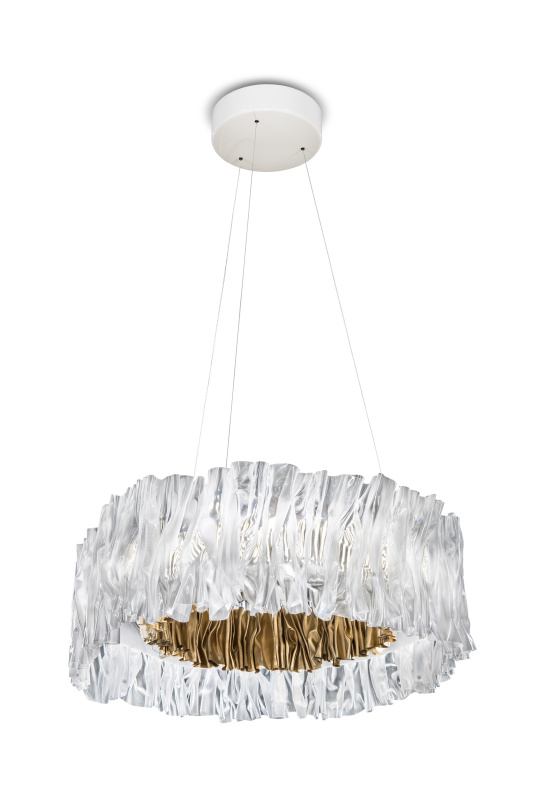 Slamp Závěsné LED svítidlo ACCORDÉON, ø 57cm, 3000K Barva: Zlatá