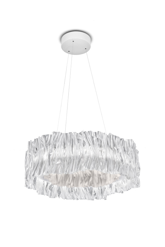 Slamp Závěsné LED svítidlo ACCORDÉON, ø 57cm, 3000K Barva: Bílá
