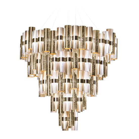 Slamp Závěsné LED svítidlo LA LOLLONA 5 Barva: Zlatá
