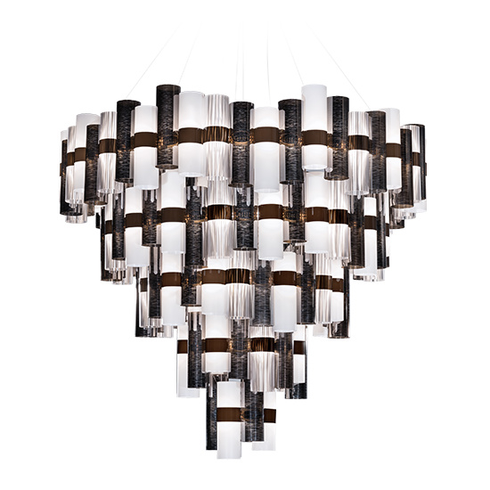 Slamp Závěsné LED svítidlo LA LOLLONA 5 Barva: cín