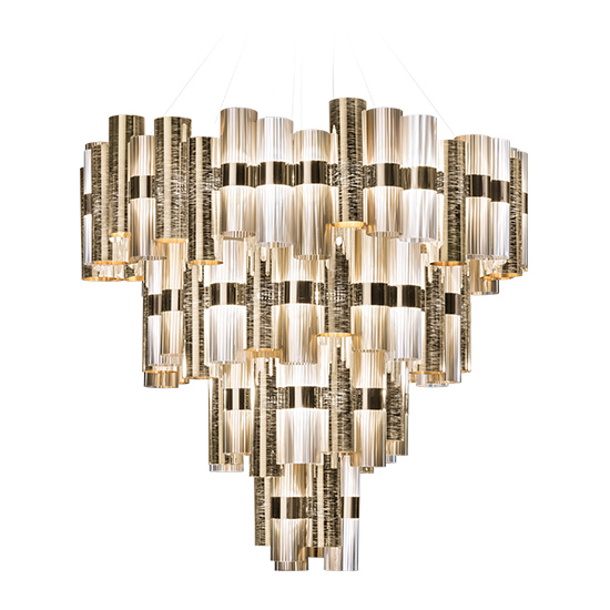 Slamp Závěsné LED svítidlo LA LOLLONA 4 Barva: Zlatá