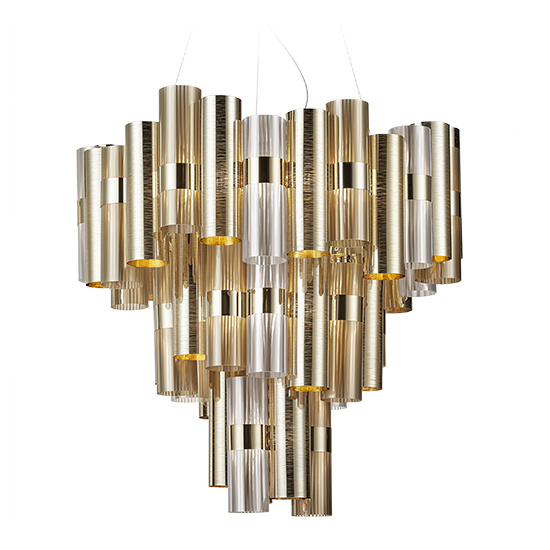 Slamp Závěsné LED svítidlo LA LOLLO XL Barva: Zlatá