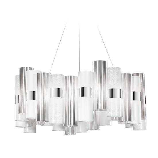 Slamp Závěsné LED svítidlo LA LOLLO L Barva: Bílá