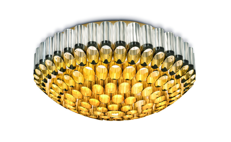 Slamp Stropní/nástěnné svítidlo ODEON 100 - GOLD