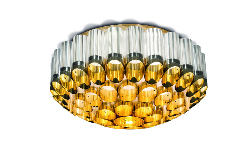 Slamp Stropní/nástěnné svítidlo ODEON 65 – GOLD