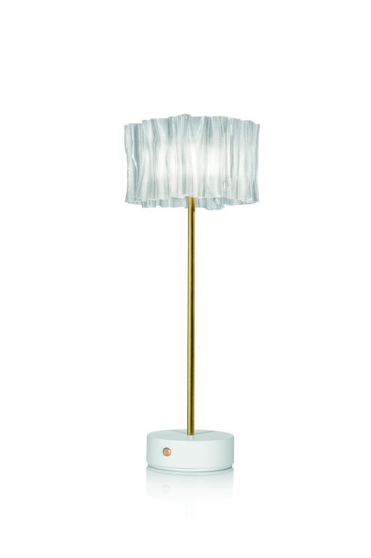 Slamp Stolní LED lampa ACCORDÉON BATTERY Barva: Bílá