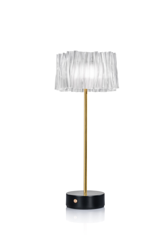 Slamp Stolní LED lampa ACCORDÉON BATTERY Barva: Černá