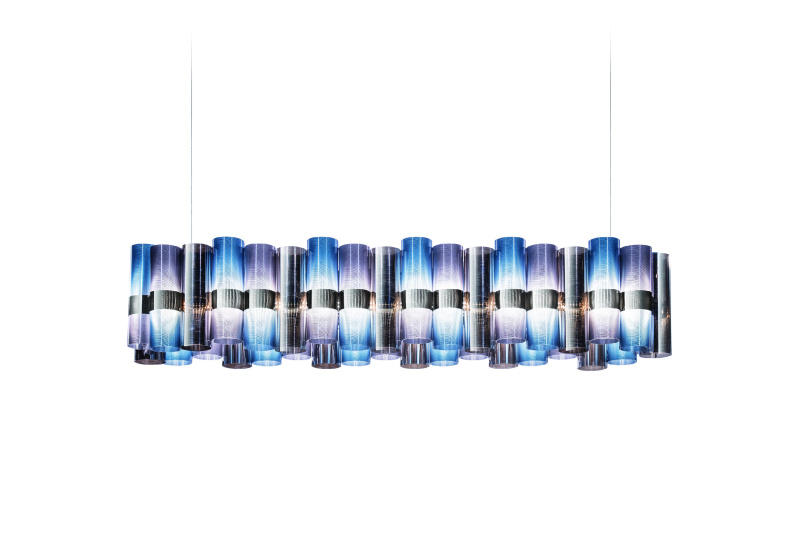 Slamp Závěsné lineární LED svítidlo LA LOLLO 140 Barva: gradient