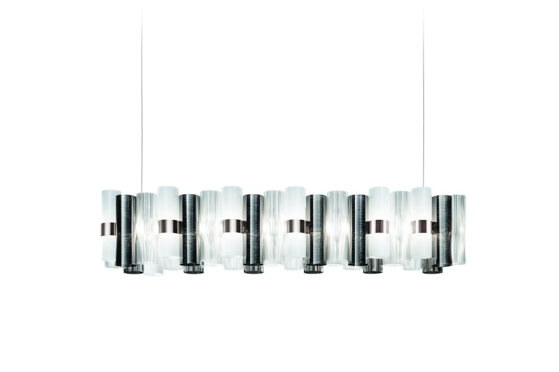 Slamp Závěsné lineární LED svítidlo LA LOLLO 140 Barva: cín