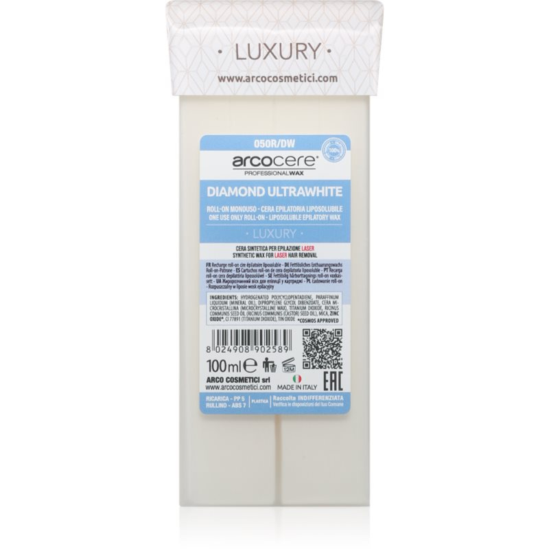 Arcocere Luxury Diamond Ultrawhite epilační vosk roll-on 100 ml