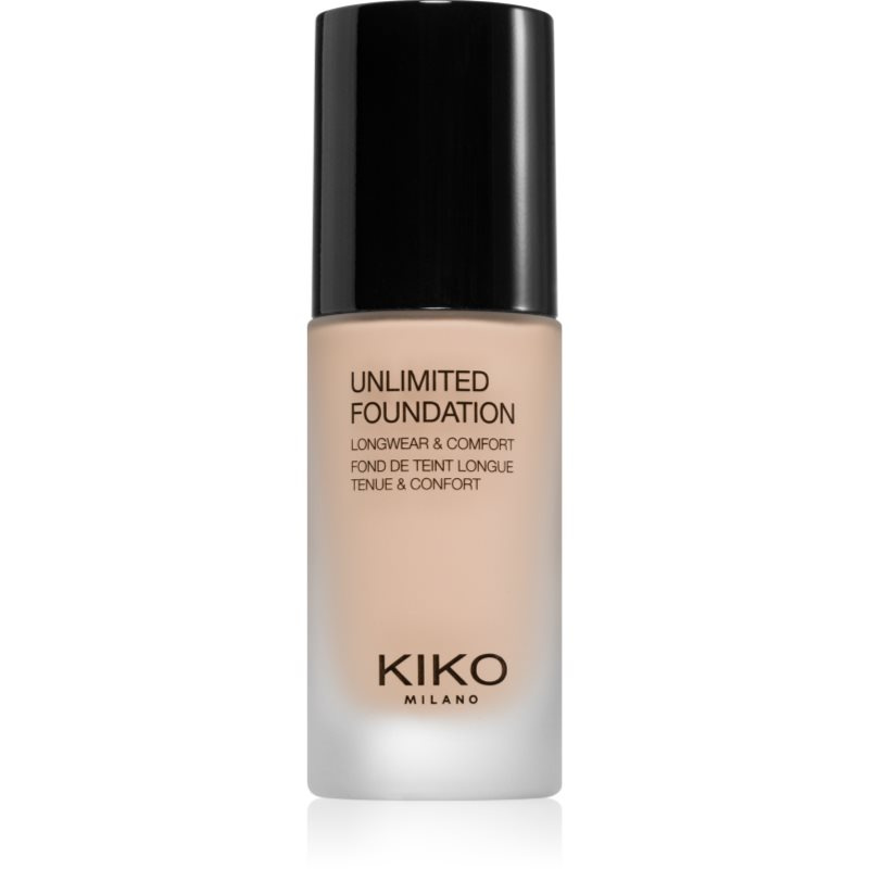KIKO Milano Unlimited Foundation dlouhotrvající tekutý make-up s matným efektem odstín 02 Rose 30 ml