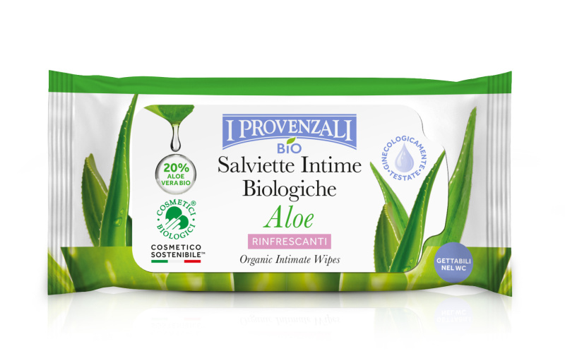 I Provenzali BIO intimní ubrousky Aloe, 12ks