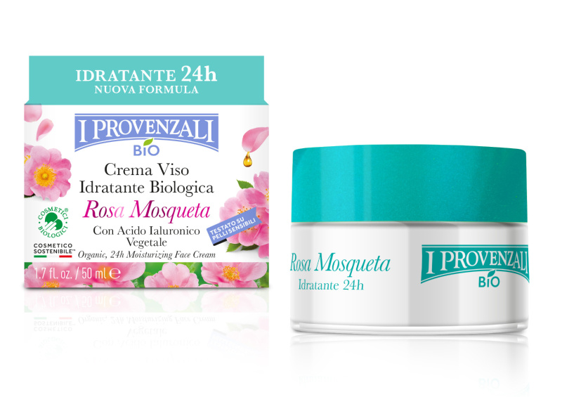 I Provenzali BIO hydratační krém na obličej Rosa, 50 ml