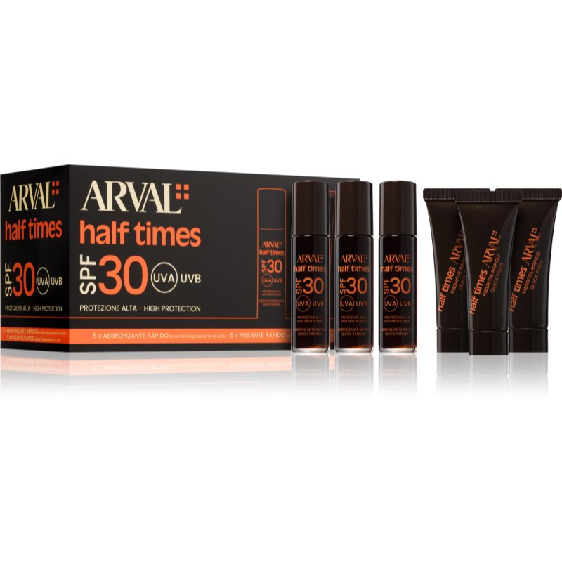 Arval Half Times Fast Tanning Bottle + Tube Set sada urychlující opalování
