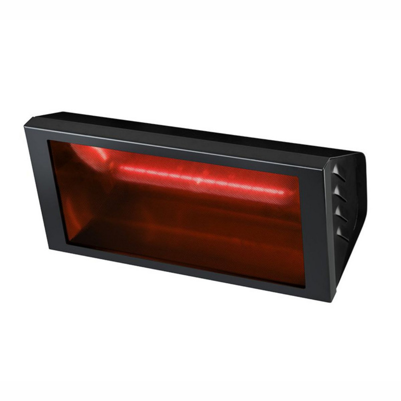 EH2000W2BK Infrazářič HELIOS RADIANT BLACK  se sklem - 1 x 2 KW optická černá