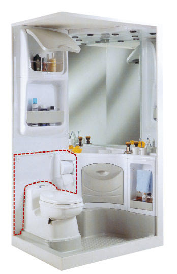 Zadní panel 2000 pro WC Thetford C 200