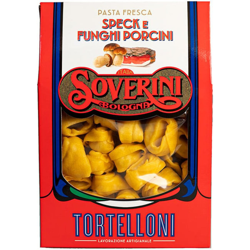 Soverini Tortelloni se slaninou a hříbky