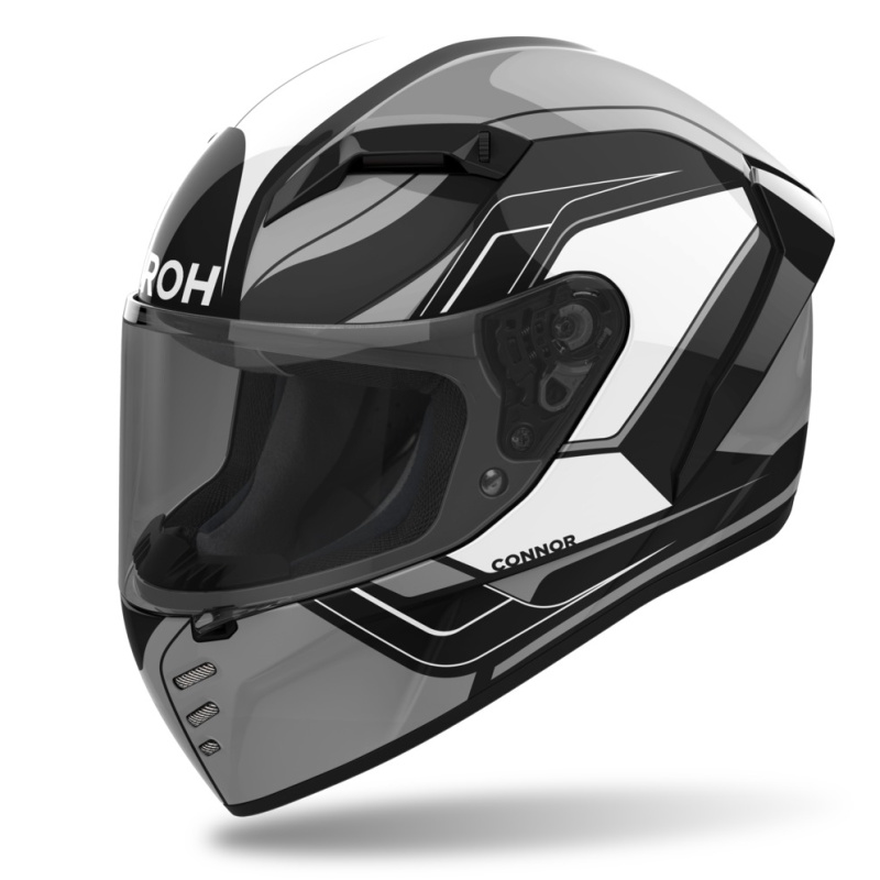 Moto přilba AIROH CONNOR Dunk lesklá černá XXL (63)