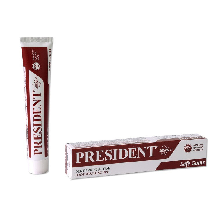 PRESIDENT Zubní pasta Active astringenní antibakteriální 75ml