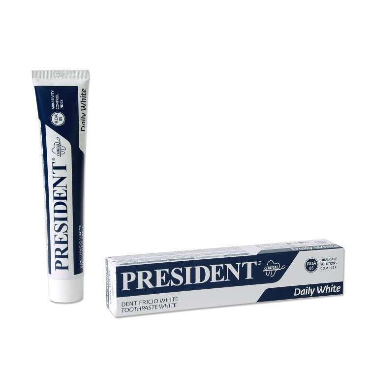 PRESIDENT Zubní pasta White 75 ml