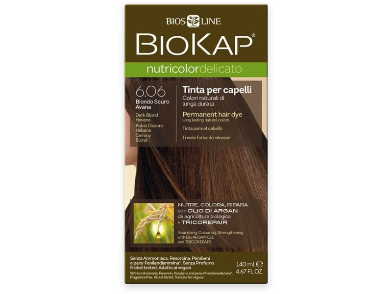 BIOKAP Barva na vlasy 6.06 Blond tm.Havana 140 ml