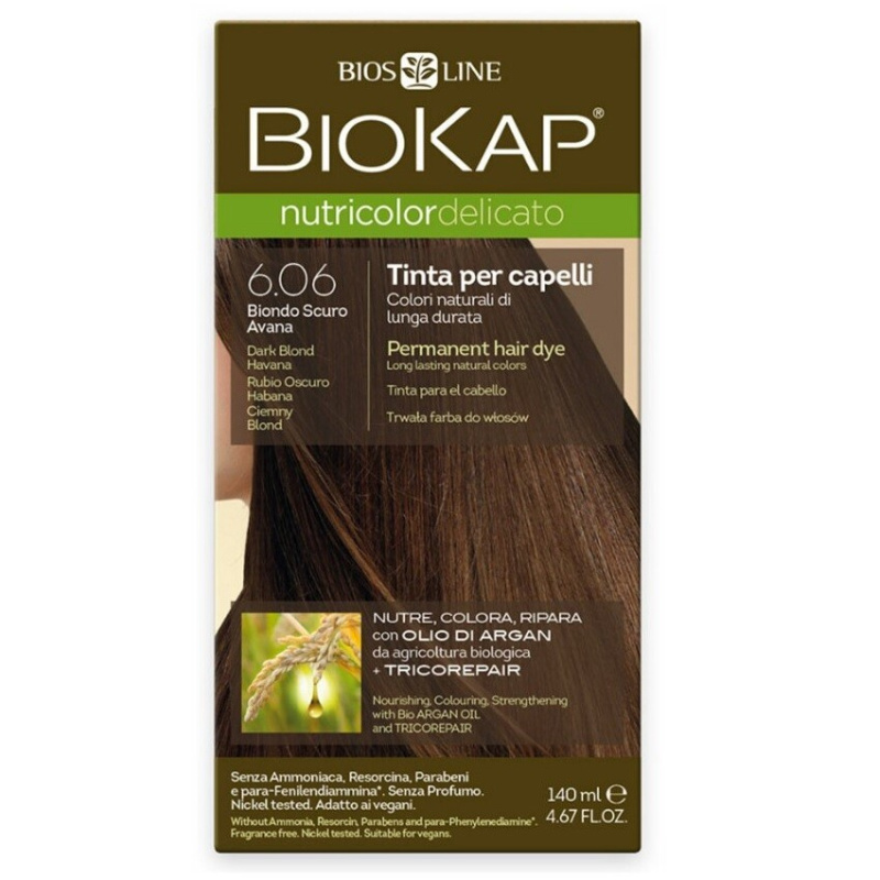 BIOKAP Barva na vlasy 6.06 Blond tm.Havana 140 ml