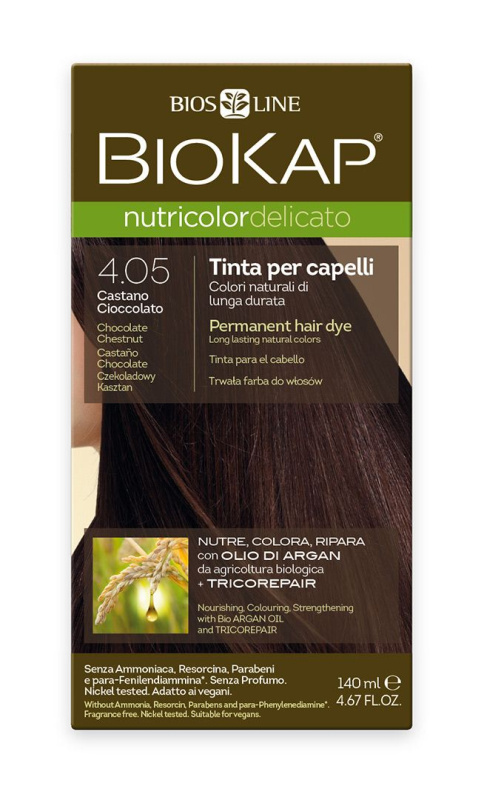 BIOKAP Barva na vlasy 4.05 Kaštan-čokoláda 140 ml