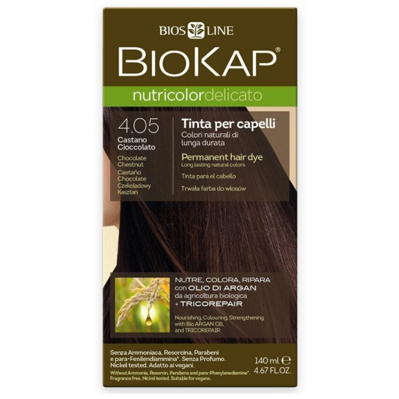 BIOKAP Barva na vlasy 4.05 Kaštan-čokoláda 140 ml