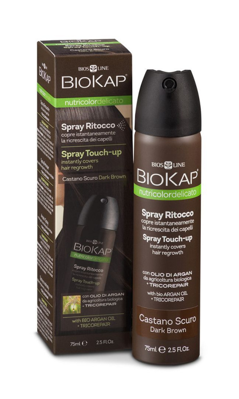 BIOKAP Spray Touch Up krycí sprej Hnědý tmavý 75 ml
