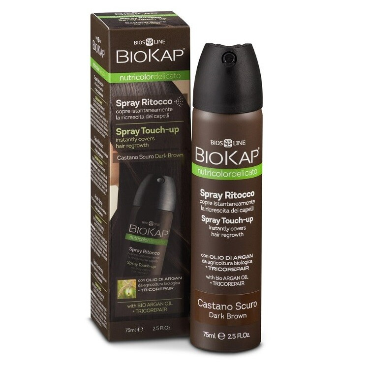 BIOKAP Spray Touch Up krycí sprej Hnědý tmavý 75 ml