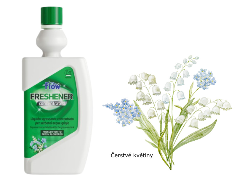 Odmašťovací chemie Flow Freshener - koncentrát, 800 ml Varianta: Čerstvé květiny