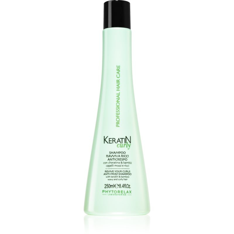 Phytorelax Laboratories Keratin Curly šampon pro kudrnaté a vlnité vlasy proti krepatění 250 ml